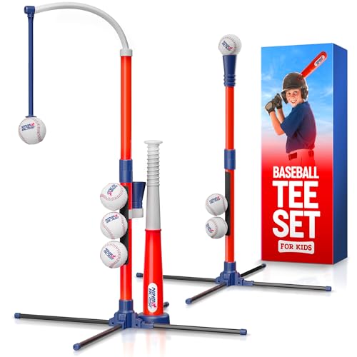 Ninja Blast Tee Ball Set for Kids - 4 Year Old Boy Birthday Gift Baseball Batting Tee- T Ball Set...