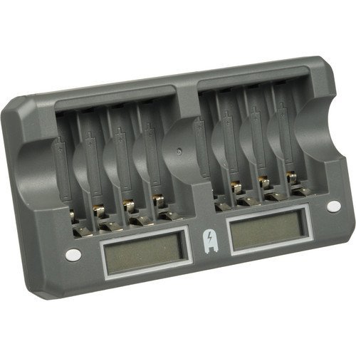 watson 8-bay rapid charger for aa/aaa nimh or nicd rechargeable batteries