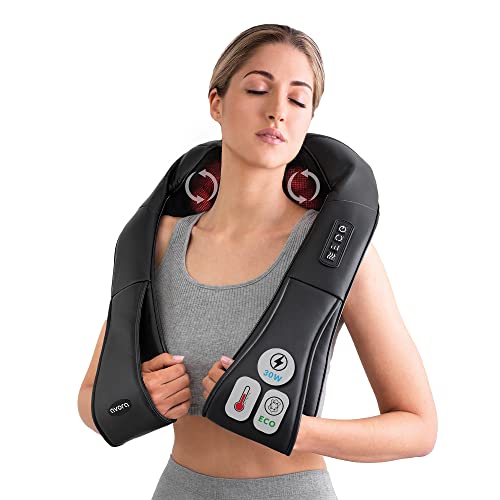 Avora Wellness, With Heat - 3D Neck And Shoulder Massager - Electric Shiatsu Neck Shoulder Massager For Pain Relief - Kneading #TOP19