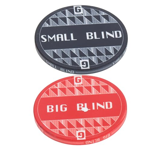 VICASKY Poker Accessories Poker Dealer Marker Poker Blind Betting Chips for Poker Games