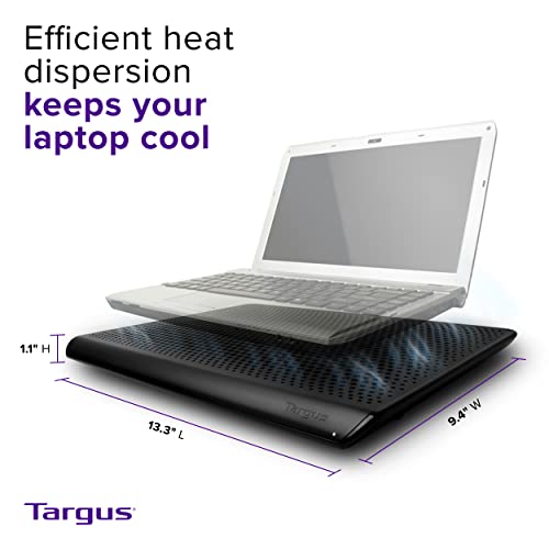 Targus Chill Mat for up to 16-Inch Laptop, Black (PA248U5) - Thumbnail 4