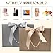 Ninsula 2 Pcs Large Gift Bag, Birthday Gift Bag With 2-Color Ribbon, 2 Greeting Cards and 4 Sheets Tissue Paper, Portable Paper Gift Bag for Birthday Parties, Wedding Parties, Baby Showers, Christmas
