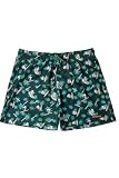 PEANUTS Bañador Snoopy Tropic Surf de Hombre en Poliéster con Cinturilla Elástica, Cordón, Bolsillos Laterales, Forro Interior y Estampado Color Oceano Talla M