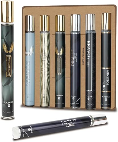 OFUN Cologne for Men, 6x35ml Mens Perfume Gifts, Cologne Sampler Sets for Men,Travel Size Perfumes Samples para Hombre,Fragrance Gift Sets for Birthday Anniversary Valenines Christmas