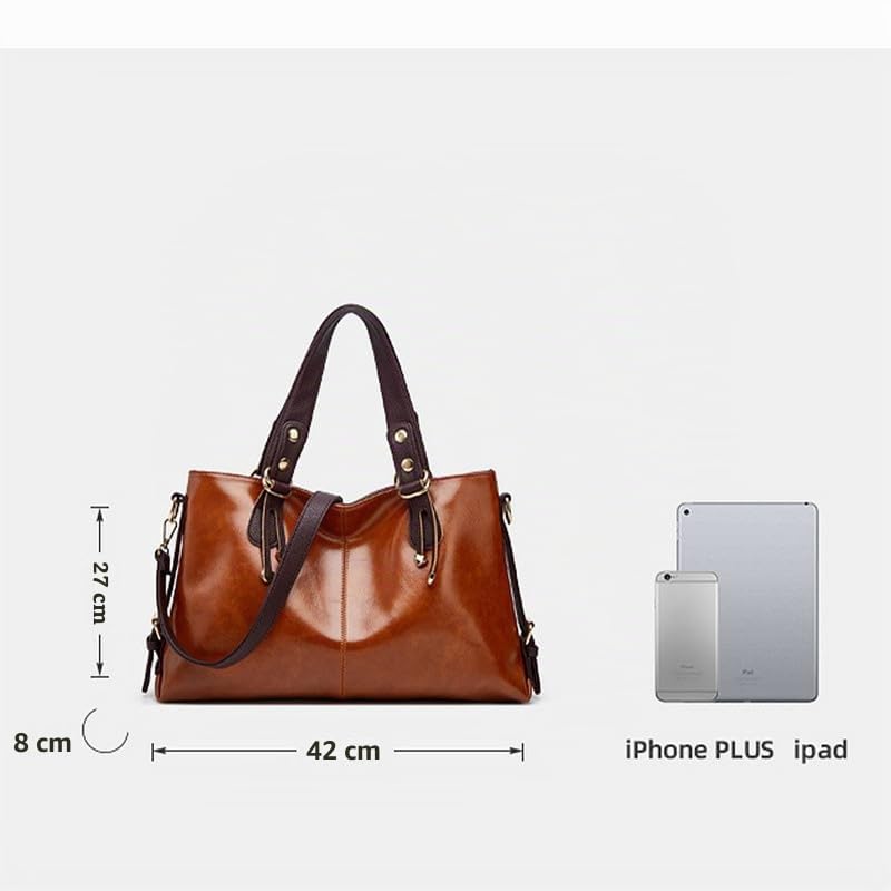 Grande Borsa Bauletto da Donna Hobo Borsa a spalla Borsa a mano con Tracolla in Pelle Sintetica Sacchetto Tote Borse Manici Donne Borsetta Borsa a tracolla Verde