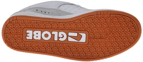 Image of Globe Mens Fusion Skate Shoes, White /Green /Light Grey, 14 M US