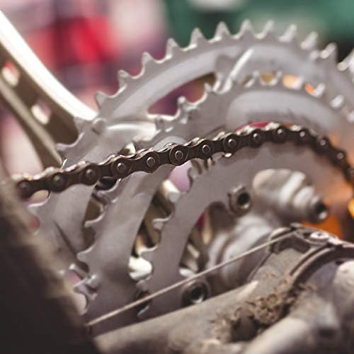 JJ PRIME - 5/6/7 Speed Bicycle Chain for Gear Mountain Bike Road Hybrid 1/2 x 3/32 Inches, 116 Links Anti Rust Steel Bike Derailleur Chain