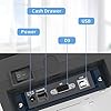 Aclas Receipt Printer for Small Business USB 80mm Printer Pos Printer Support Cash Drawer, USB+D9