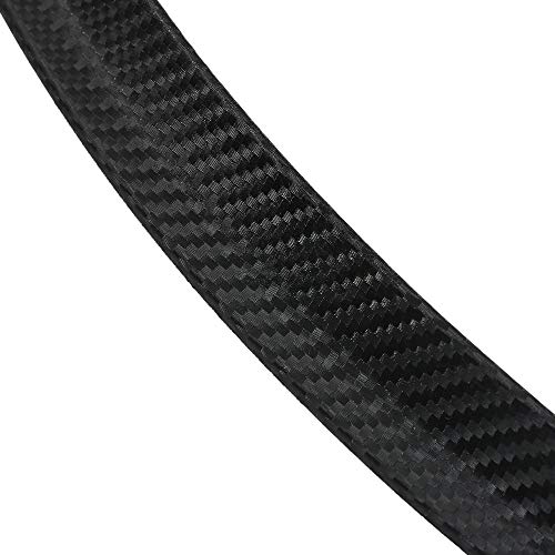 yeacher 4 peças de fibra de carbono roda de carro arco sobrancelha guarnição lábios tira pára-lama p