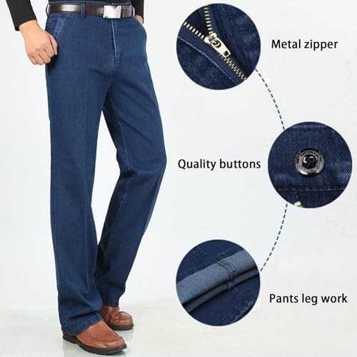 Jett Jeans for Older Men, Men's Classic Straight Fit Stretch Jeans, Stretch Denim for Men2