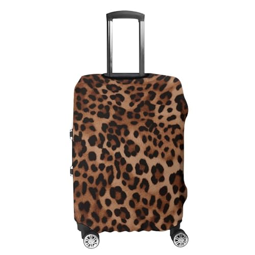 Carry on Luggage Cover Leopard Print Suitcase Covers for Luggages Tsa Approved Travel Luggage Sleeve Protector Elastic Suitcase Protector Anti-Scratch Washable Fits 19-30 Inch Case -S4