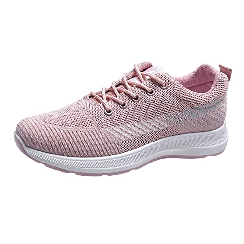 sportive gym fitness Ginnastica Jogging comode Scarpe da Ginnastica Piattaforma Sneaker con Imbottitura Calda Donne Corsa Sportive Bicicletta da Corsa Scarpe da Ginnastica (Pink, 37)