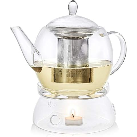 Teabloom Prague Glass Tea Maker & Warmer Set Cover