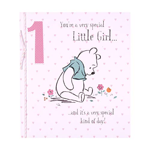 Hallmark Age 1 Birthday Card for Little Girl - Winnie-The-Pooh Design