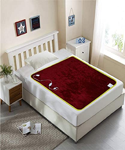 Image of Utopia Bedding Electric Blanket for Single Bed - Flannel to Sherpa Super Cozy Heated Blanket Best for Heavy Winters, Machine Washable, 76x152 cm