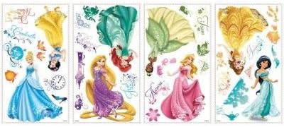 Disney Princess Royal Debut - Calcomanías de pared (37 piezas)