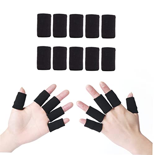 KALLORY 10 Peças gym nylon ração game comodas esportes protetor de dedo chaves de polegar suspensóri