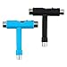 Yosoo 2 Pcs Multi Function Skateboard T-Tool Screwdriver Socket Longboard Metal All in One Skate Tool (Random Color)