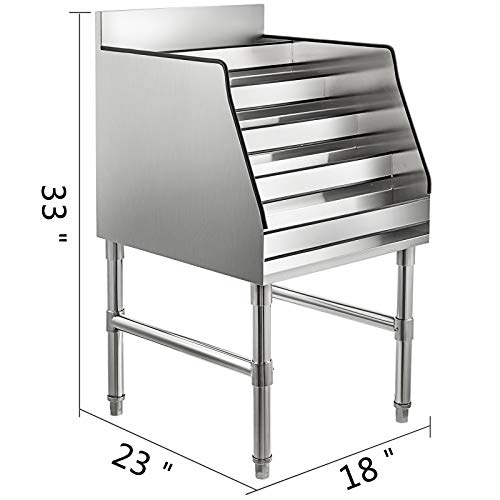Estante para botellas de licor VBENLEM 18x23 pulgadas 5 niveles acero inox miniatura 2