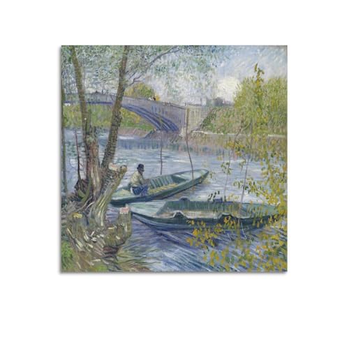 Peinture sur toile Van Gogh Pêche au printemps pour sublimer votre salon moderne