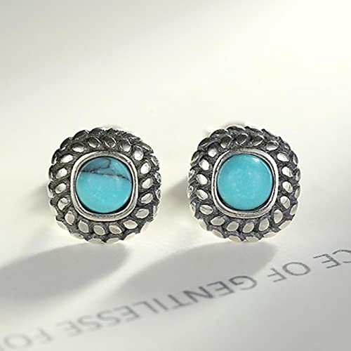 Bijoux en argent thaïlandais originaux et boucles d'oreilles rétro