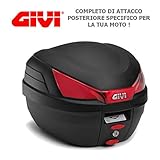  Baúl Baúl Maleta Trasera GIVI catadriotti rojos 27lt b27nmal + 364 FZ + m6 m Yamaha XJ6 2009 > 2012 Monolock Moto y Scooter