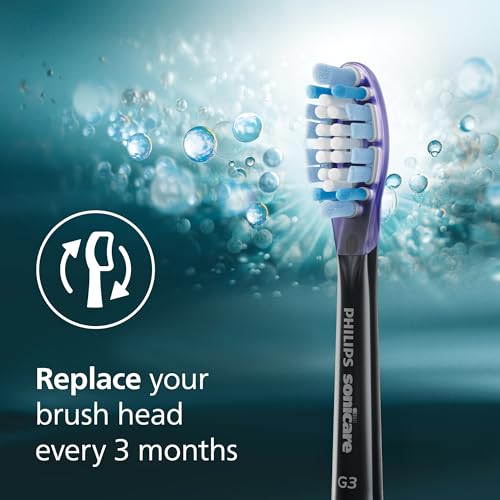 Philips Sonicare G3 Two-in-One Brush Heads, 4-Pack, 1 Year Supply, Black - image 8