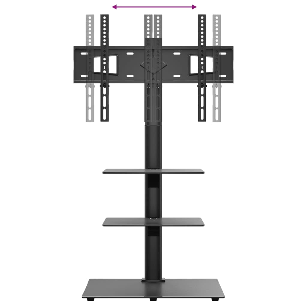 INLIFE TV-Eckständer mit 3 Ablagen für 32-65 Zoll Schwarz,Elektronik,Video,Videozubehör,TV-Zubehör,TV- & Monitorhalterungen,Schwarz,12.66 KG,379567