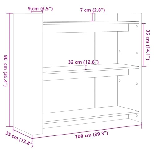Mesa de pasillo estrecha gris Sonoma de 100 cm para salón 4