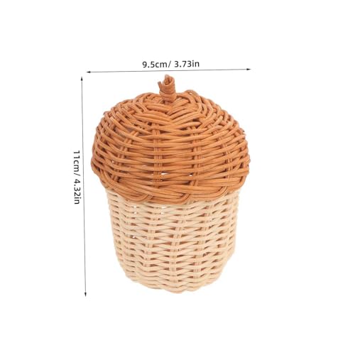 Panier en rotin tissé main en forme de pomme de pin pour enfant - 3