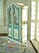Fine Home Crafts ARTLEER 112 Scale Miniature French Louis XV Royal Gold Blue White Wood Wardrobe with Mirror