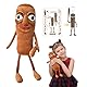 Tung Tung Tung Sahur Plush Italian Brainrot Plüschtier Tralalero Tralala Plush Lustiges Soft Stuffed Pillow Figure Doll mit 1 Brainrot Figuren Schlüsselanhänger Geschenk für Kinder & Erwachsene