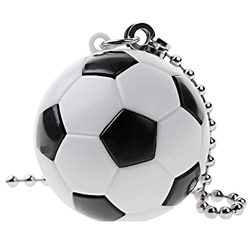 Image of Ceiling Fan Pull Chain Soccer Ornaments Extension Light Pull Chain Set,Sport Theme Fan String Charm Decorative Extension,Fan Light Chains Ornaments,Soccer Pendant for Ceiling Fans Lights Lamp 2Pack