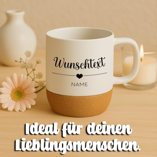LIEBTASTISCH - Personalisierte Tasse mit Wunschtext, Personalisierte Tasse mit Namen oder eigenem Text, Kaffeetasse personalisiert… – Ansicht 5