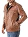 Jild Classic Trucker Fashion Leather Jacket Men - Premium Suede Leather Shirt Style Coat Jacket (Trkr-Cognac-XL)