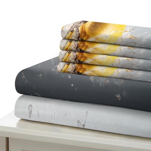 Housse de couette 135x200 cm avec taies d'oreiller lit simple boxe - 6