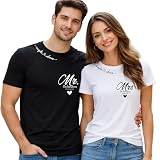 Personalized Mr and Mrs Matching Shirt Set for...
