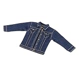 【Cadeaux】: Une veste en jean 1/12 habille la figurine de poupée. aux collectionneurs et personnalisateurs de plus de 16 ans.