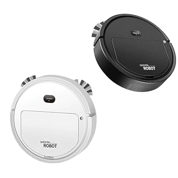 Aspirador de Pó Automático Robô - Varredura Inteligente com Movimento Aleatório, Bateria de 1200mAh, Ideal para Limpeza de Canto e Obstáculos