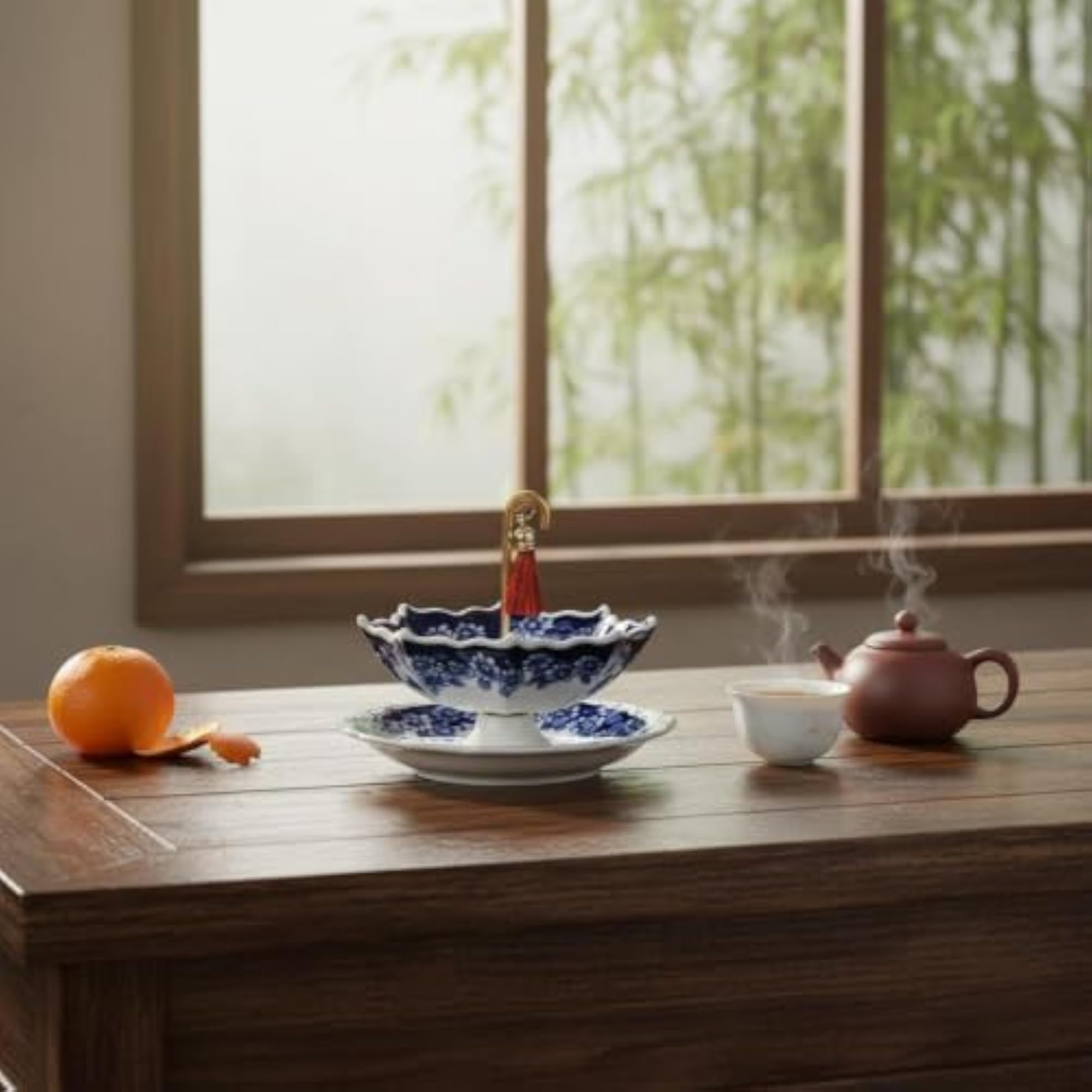 Versatile Umbrella Shaped Tea Strainer, Decorative Ceramic