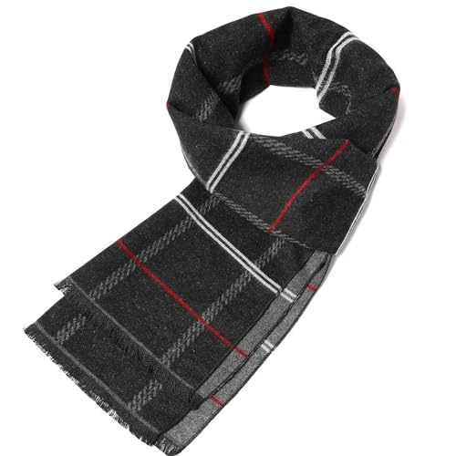 Bufandas gruesas y cálidas de invierno estilo chal formal masculino 3