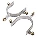 Jeanoko 1 Pairs Horse Spurs for Cowboy Boots,Western Stainless Steel Riding Horse Roping Spurs with Brass Gear for Men, Brass Buckle and Gear Decoration Spurs for Boots Men Boot