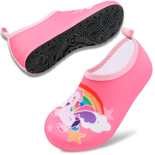 Image of VIFUUR Kids Water Shoes Girls Boys Quick Dry Aqua Socks for Beach Swim Outdoor Sports