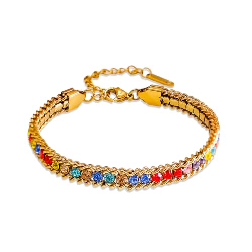 Image of Rubans Demi Fine Stainless Steel Bracelet Waterproof Gift for Women & Girls