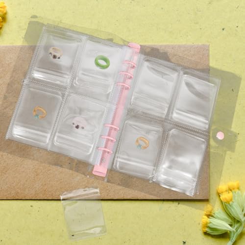 LOORGVEL Livre De Support Portable Livre D'Organisation Voyage Avec 80 Sacs Transparents Anti-Oxydation Pour Bijoux Boucles D'Oreilles Bagues Colliers Organisateur 8.96 X 6.96 in – vue 7