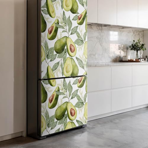 Sticker frigo cuisine avocat autocollant 70x190 cm revêtement protection - 4