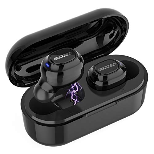 Wireless Earbuds, Leccer LightBuds, Lightweight Bluetooth Earbuds, Premium Acoustics,Portable Charger Case,5 Mins Charging Get 50 Mins Playtime
