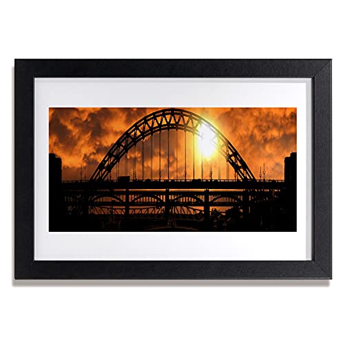 Affiche encadrée pont d'architecture 30x20 cm cadre photo salon chambre