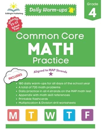 Amazon.com: 4th Grade Common Core Math Practice - Daily Warm-ups ...
