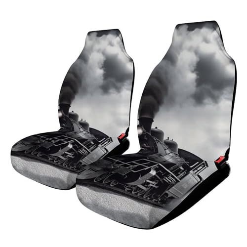 Housse de siège de voiture universelle motif train à vapeur bâche de protection auto